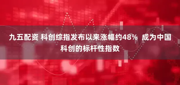 九五配资 科创综指发布以来涨幅约48%  成为中国科创的标杆性指数