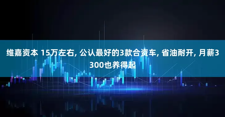 维嘉资本 15万左右, 公认最好的3款合资车, 省油耐开, 月薪3300也养得起